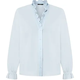 Zero Bluse mit Rüschen Blau 38
