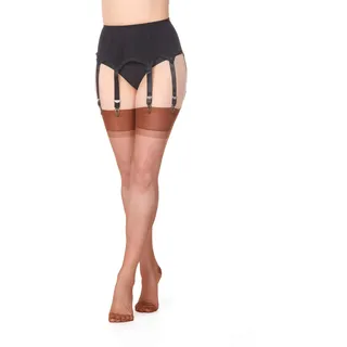 Vicky's NYLONS finest hosiery Echte Engische Nylonstrümpfe Strapsstrümpfe 100% Nylon RHT Nylonstrümpfe Kupfer Nahtlos (DE/NL/SE/PL, Alphanumerisch, S, Regular, Regular, Kupfer) - S