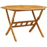 vidaXL Gartentisch Klappbar Ø 110 x 75 cm Massivholz Akazie