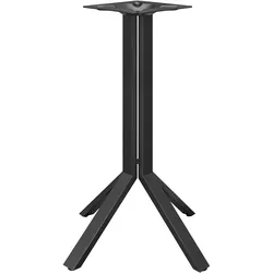 Bistro Stehtischgestell | Säule: 72cm | 4 Fuß | Schwarz | Gastro Stehtischgestell, Stehtischgestell Schwarz, Bartischgestell