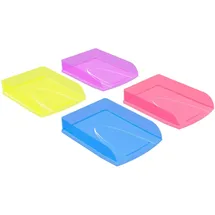 Exacompta Set mit 4 Briefablagen Combo Styli, Crystal sortiert