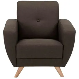 Max Winzer Sessel Jerry Flachgewebe 83 x 85 x 0 cm Braun