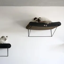 D&D Wandregal Pappe gewellt I Love Happy Cats "David" braun/schwarz - Braun/Schwarz
