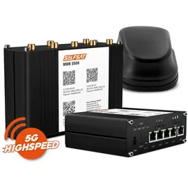 Selfsat MWR 5550 (4G / LTE / 5G & WLAN Internet Router bis 3,3 Gbps inkl. 5G Dachantenne),