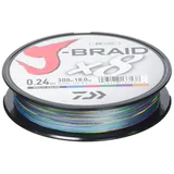 Daiwa J-braid 8 geflochtene Schnur 300 m – Multicolour – 0.240 mm