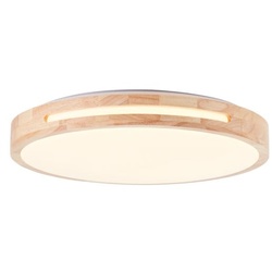 BRILLIANT Woodbury LED Deckenleuchte 39cm holz hell/weiß   1x LED integriert, 24W LED integriert, (Lichtstrom: 2100lm, Lichtfarbe: 2800K)