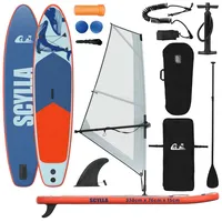 vidaXL SUP Board Aufblasbares SUP-Board mit Segel SCYLLA 330 x 76 x 15 cm Blau