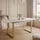 lookway ARTON GOLD II 140 cm ausklappbarer Tisch Marmor Levanto gold