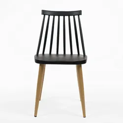 ITALIAN DESIGN Sticks italienischer Design-Stuhl in Schwarz, 42 x 46 x 77 cm