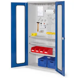 Kappes Magazinschrank Stahlblech 1.950 x 1.000 x 410 mm lichtgrau/enzianblau