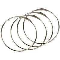 BigDean 4x Warenring Schlüsselring 150mm Ring mit Schnellverschluss