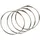 BigDean 4x Warenring Schlüsselring 150mm Ring mit Schnellverschluss