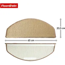 Floordirekt Sisal Stufenmatte Pearl 15 x 30 cm Beige