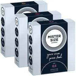 Mister Size «Probierpack XL» (57mm, 60mm, 64mm) Maßkondome (9 Kondome) 9 St