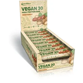 IronMaxx Vegan 30 High Protein Erdnuss Riegel 24 x 35 g