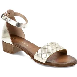 Goldene Sandalen Armodo Absatzschuhe, 37