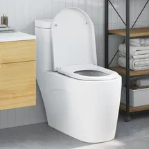 vidaXL Toilettensitz Duroplast Weiß