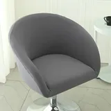 JORTUIO Stretch Stuhlhussen/Sesselbezug 4/2/1er Set,Gebogene Rücken Stuhlhussen Universal Hussen Für Barhocker Sesselbezug,für Bürostühle Esszimmerstühle Schminktisch Stuhl Küchenstühle(#1,1pc)