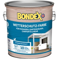 Bondex Wetterschutz Farbe Weiß 7,5 L für 68 m2 | Holzfarbe mit extremer Deckkraft | Hervorragende Witterungsbeständigkeit | seidenglänzend | Wetterschutzfarbe mit bis zu 10 Jahren Wetterschutz