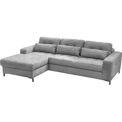 Ecksofa EXXPO - SOFA FASHION "Bonito", grau, B:260cm H:85cm T:176cm, Sofas, Sitztiefenverstellung,Höhenverstellung