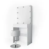 Vicco Schminktisch Melle 68 cm mit Led Beleuchtung und LED-Lichterkette