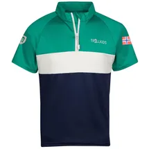 TROLLKIDS Fahrradshirt "Trondheim" in Grün/ Dunkelblau | Gr.: 92