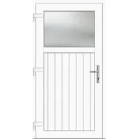 Kunststoff Nebeneingangstür nach Maß "SANDRA" 60 mm Weiß RAL 9016 beidseitig außen öffnend DIN links