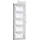 Kerkmann Wandprospekthalter DIN A4 5 Fächern 30,0 x 17,0 x 90,0 cm, 1 St.