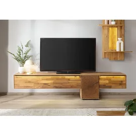 MASSIVMOEBEL24.DE WIEN Lowboard 240 cm x 55 cm x 43 cm Beige Massivholz