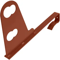 Schneefangrohrstütze E kurz, 34-40mm Rohrdurchmesser, Klemm-Montage, rot