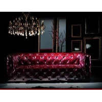 JVmoebel Chesterfield-Sofa Modernes weißes 4-Sitzer-Sofa für das Chesterfield-Wohnzimmer lila