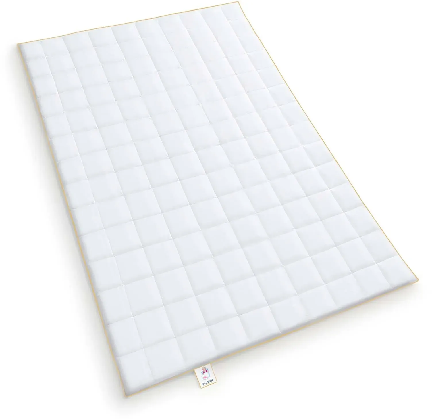 Frau Holle Premium Daunen Sommerbettdecke extra leicht, Füllung: 100% Daunen 155x220 cm - weiß