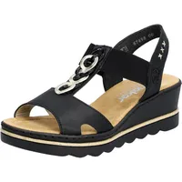 Rieker Sandalen 67498-00 schwarz Gr. 36