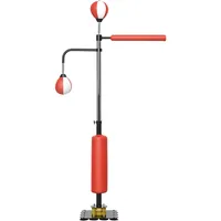 sportnow Standbox Freistehender Boxsack, mit 2 Speedbällen, Reflexstange, Saugnapf-Basis für Erwachsene, Jugendlichen