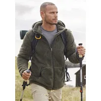 John Devin Kapuzenstrickjacke in weichem Teddyfleece Gr. XXXL (64/66),