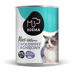 Koema Mousse für Katzen Rindfleisch mit Lammfleisch 400g (Rabatt für Stammkunden 3%)