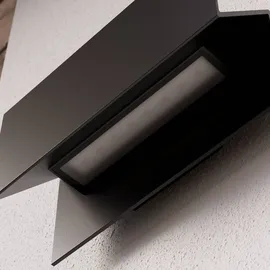 LUCANDE Außenwandleuchte Aluminium 10,9 cm x 27 cm x 15,4 cm spritzwassergeschützt schwarz