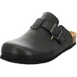 THINK! Wolfi chromfrei gegerbte nachhaltige Pantolette, Schwarz - Gr.: 42