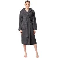 Ladeheid Damen Frottee Bademantel aus 100% Bio-Baumwolle LA40-225 (Graphite (D07), L) - L