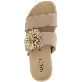 Gabor Espadrilles Pantoletten für Damen, beige, Größe 44 EU
