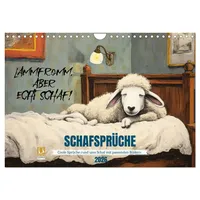 Calvendo Schafsprüche (Wandkalender 2026 DIN A4 quer), CALVENDO Monatskalender