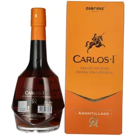 brandy carlos i Carlos I Solera Gran Reserva 40 % vol 0,7 l Geschenkbox