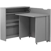 homlando Schreibtisch Lenart Work Concept Slim Eiche / Grau