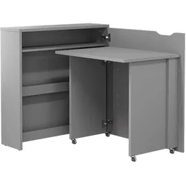 homlando Schreibtisch Lenart Work Concept Slim Eiche / Grau