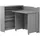 homlando Schreibtisch Lenart Work Concept Slim Eiche / Grau