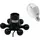 Eurolite Set LED BC-1 RGB + Hexopus Fassung schwarz