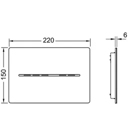 TECE solid Betätigungsplatte, 9240453,