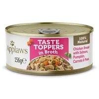 Applaws Taste Toppers Hähnchenbrust, Lachs, Kürbis in Brühe 156 g