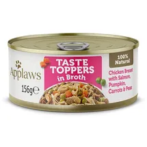 Applaws Taste Toppers Hähnchenbrust, Lachs, Kürbis in Brühe 156 g