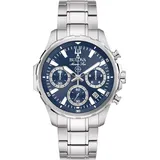 BULOVA 96B466 Herrenuhr Marine Star Stahl/Blau